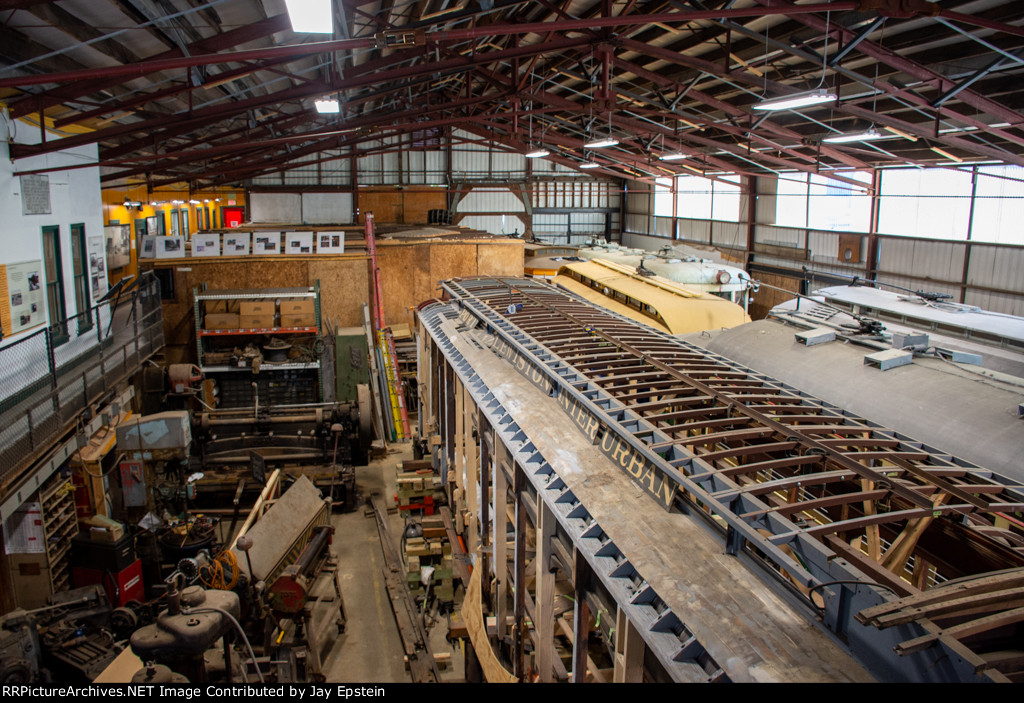 Seashore Trolley Museum Restoration Shop Interior 